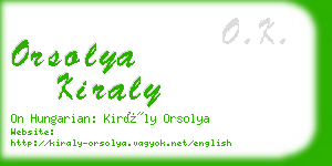 orsolya kiraly business card